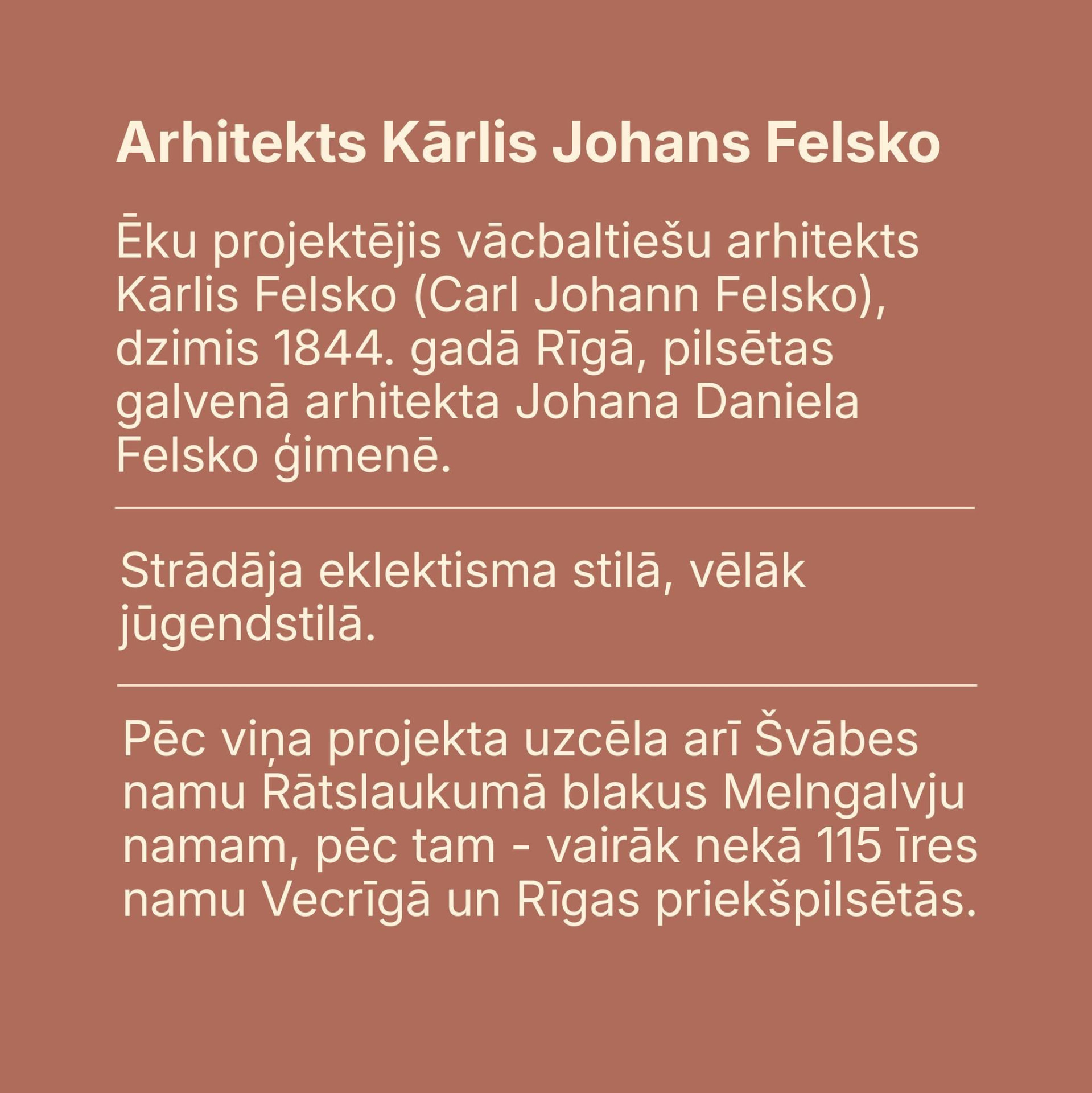 Arhitekts Kārlis Johans Felsko